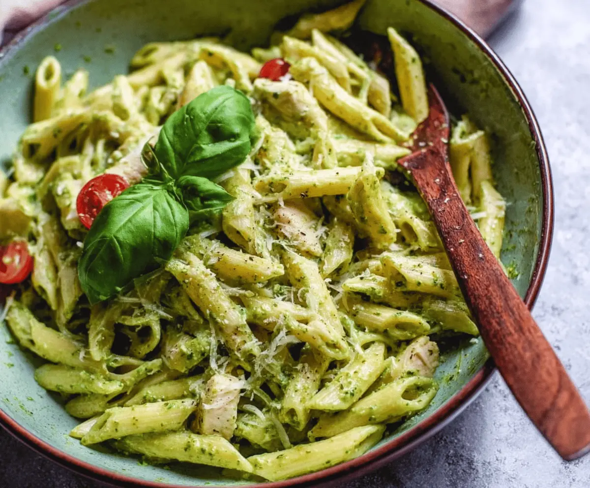 Easy Creamy Pesto Pasta in 10 Minutes
