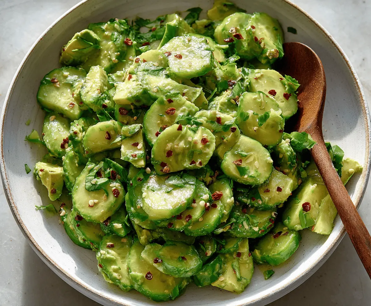 Refreshing Cucumber Avocado Salad Recipe