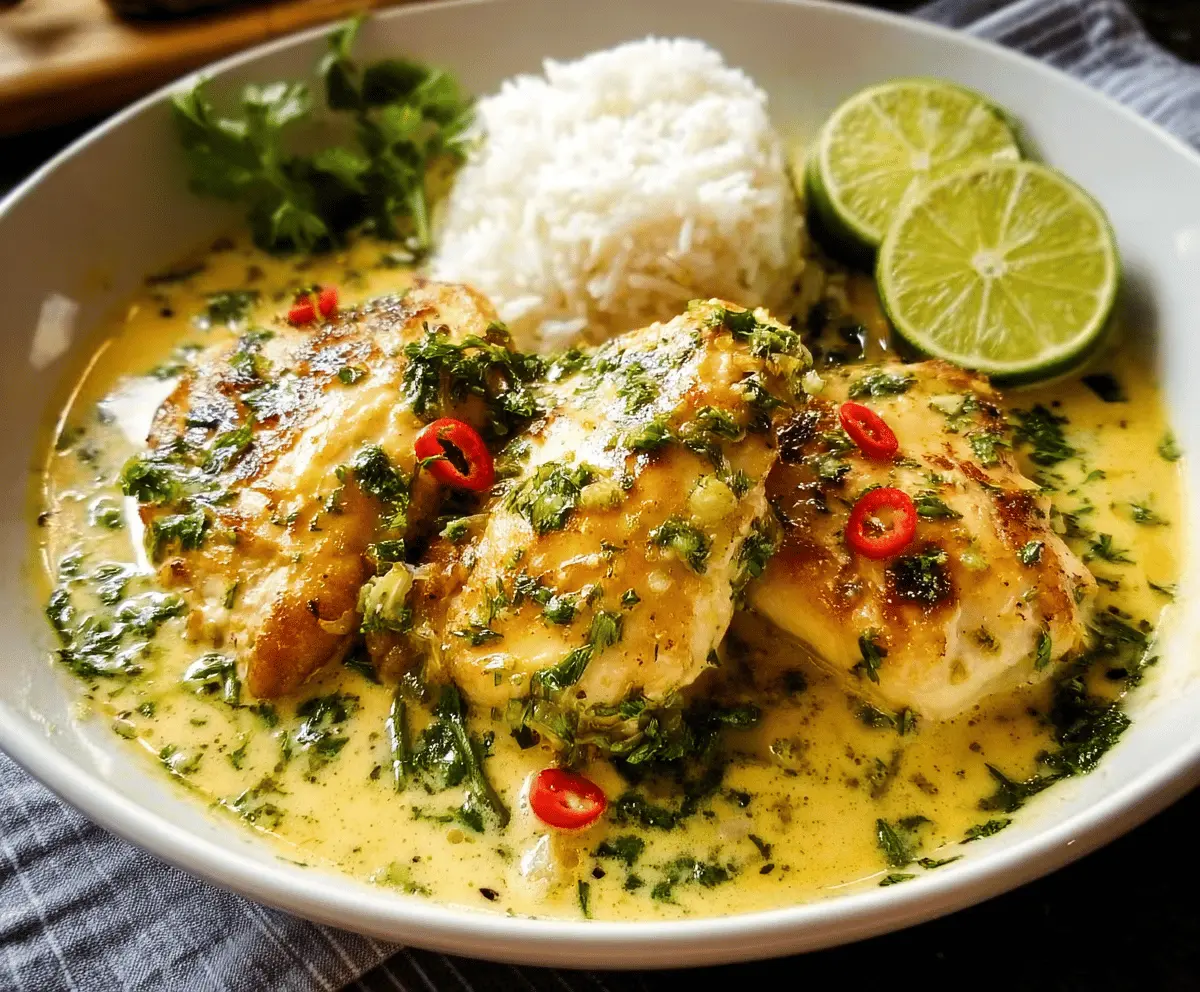 Easy Coconut Lime Chicken Recipe