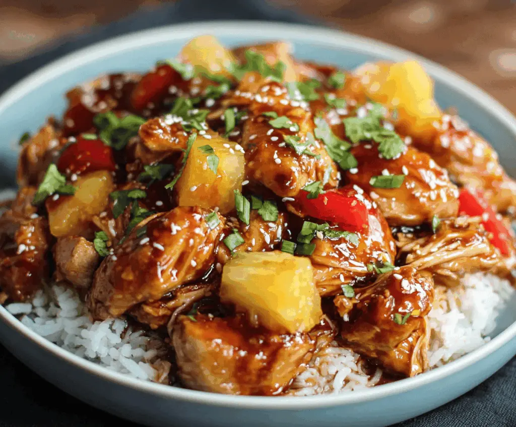 Easy Sweet Hawaiian Crockpot Chicken Recipe