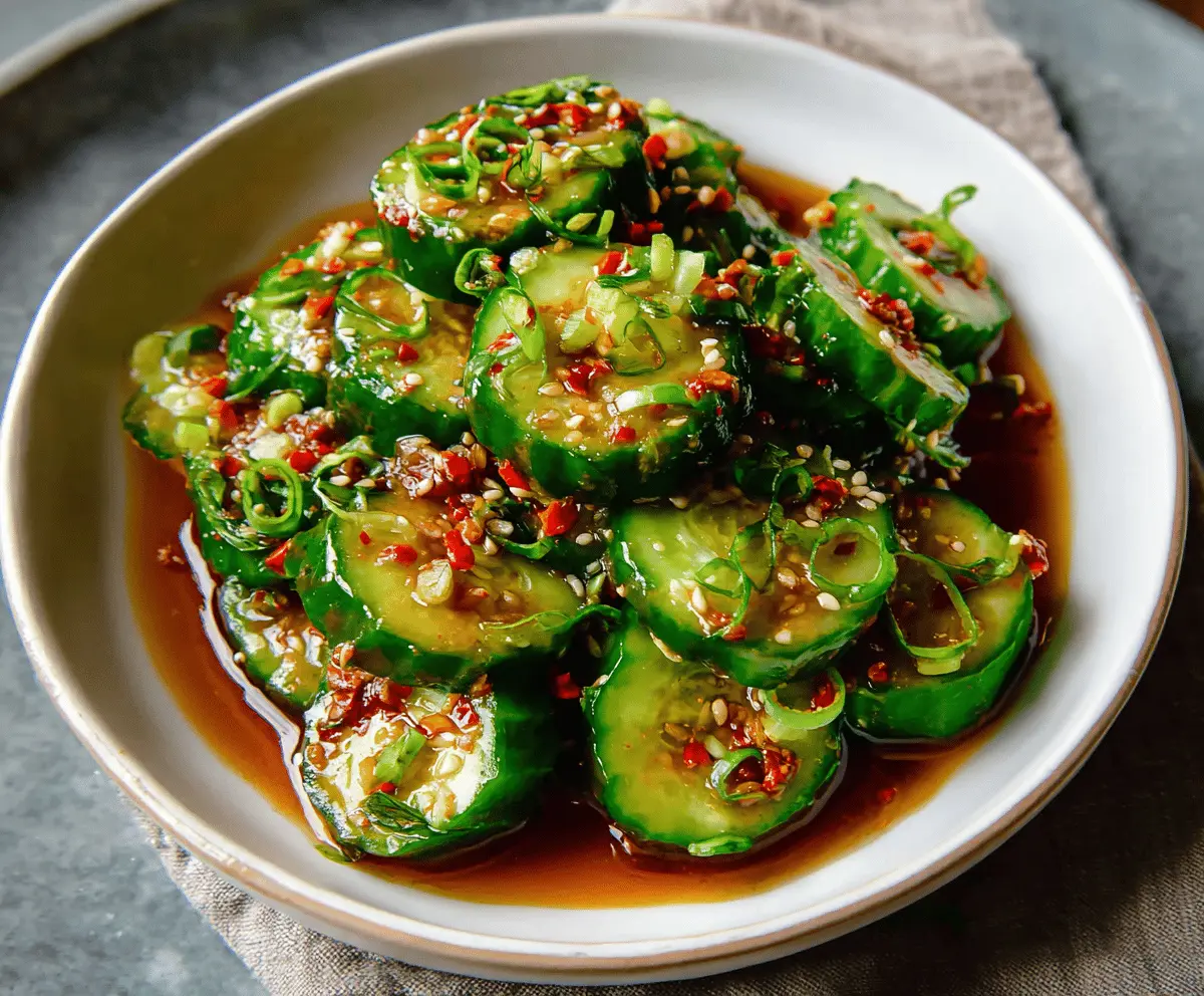 Easy Spicy Cucumber Salad Recipe for Summer