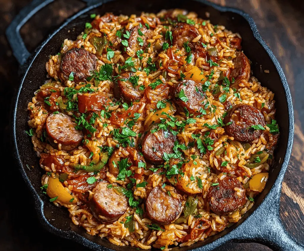Hearty One-Pot Sausage and Rice