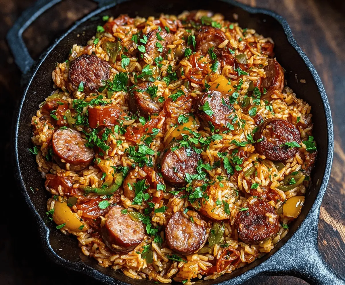 Hearty One-Pot Sausage and Rice Dinner