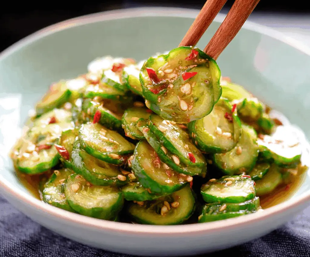 Easy TikTok Korean Cucumber Salad Recipe