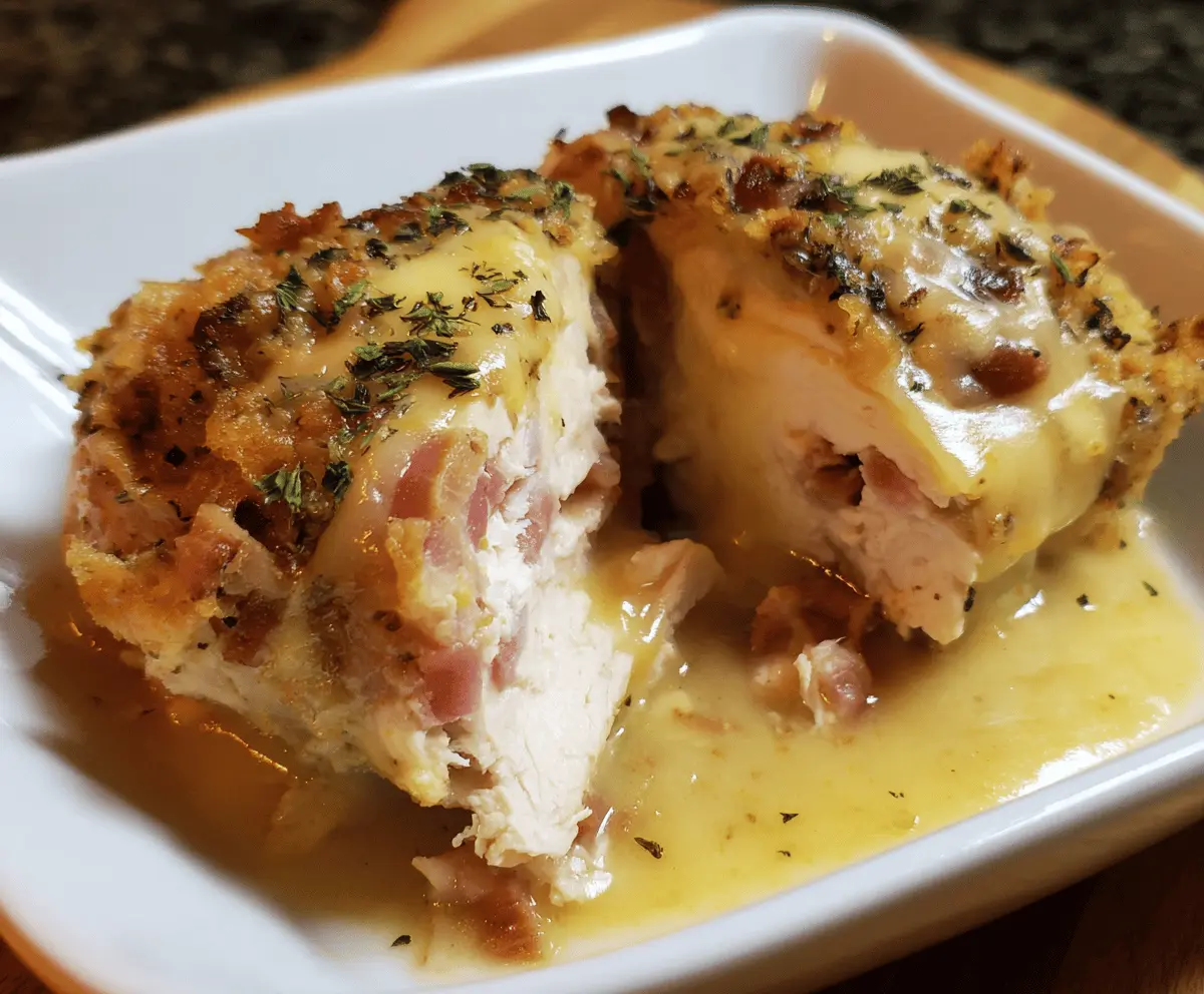 Easy Slow Cooker Chicken Cordon Bleu Recipe