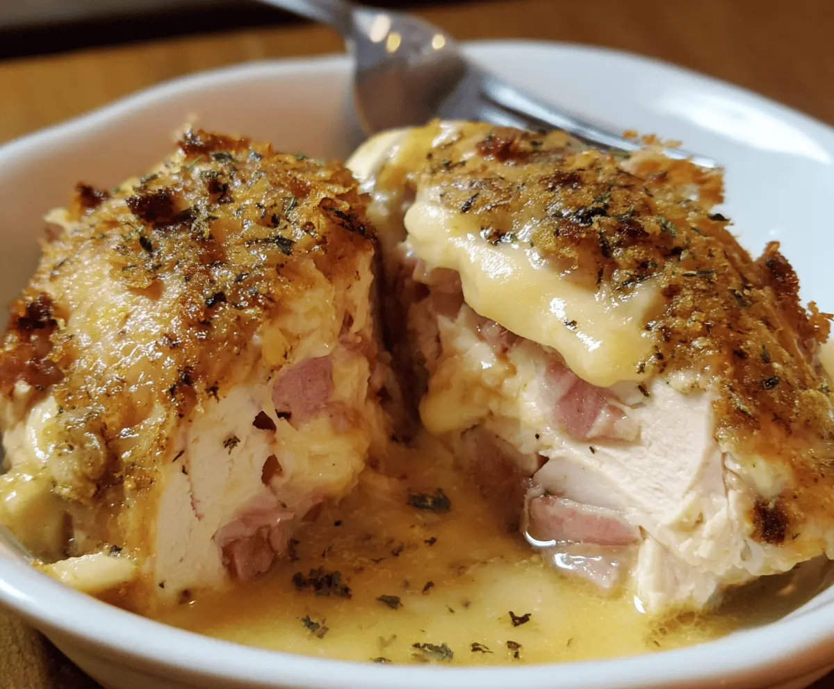 Easy Slow Cooker Chicken Cordon Bleu Recipe