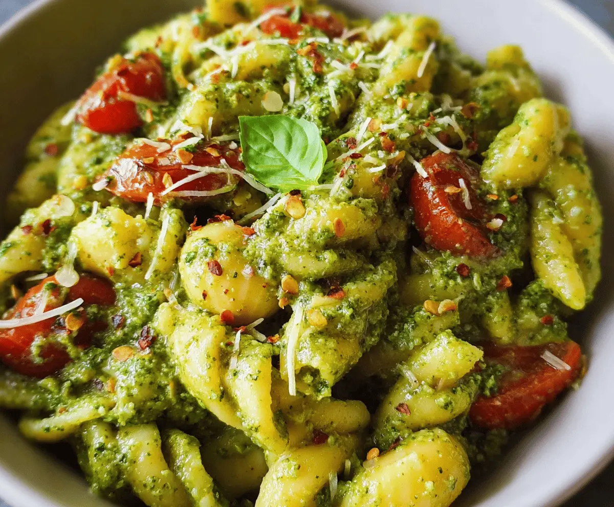 Creamy Vegan Avocado Pesto Pasta Recipe