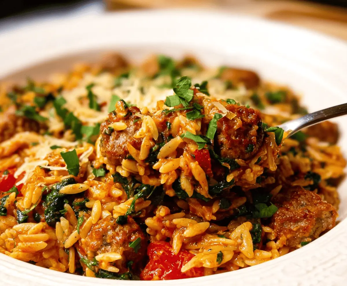 Italian Sausage Orzo
