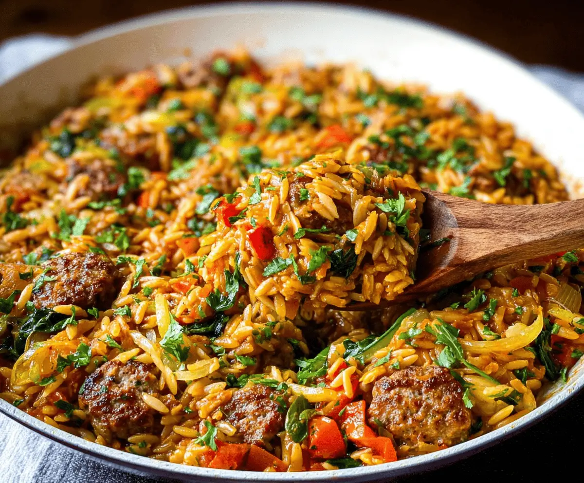 Italian Sausage Orzo