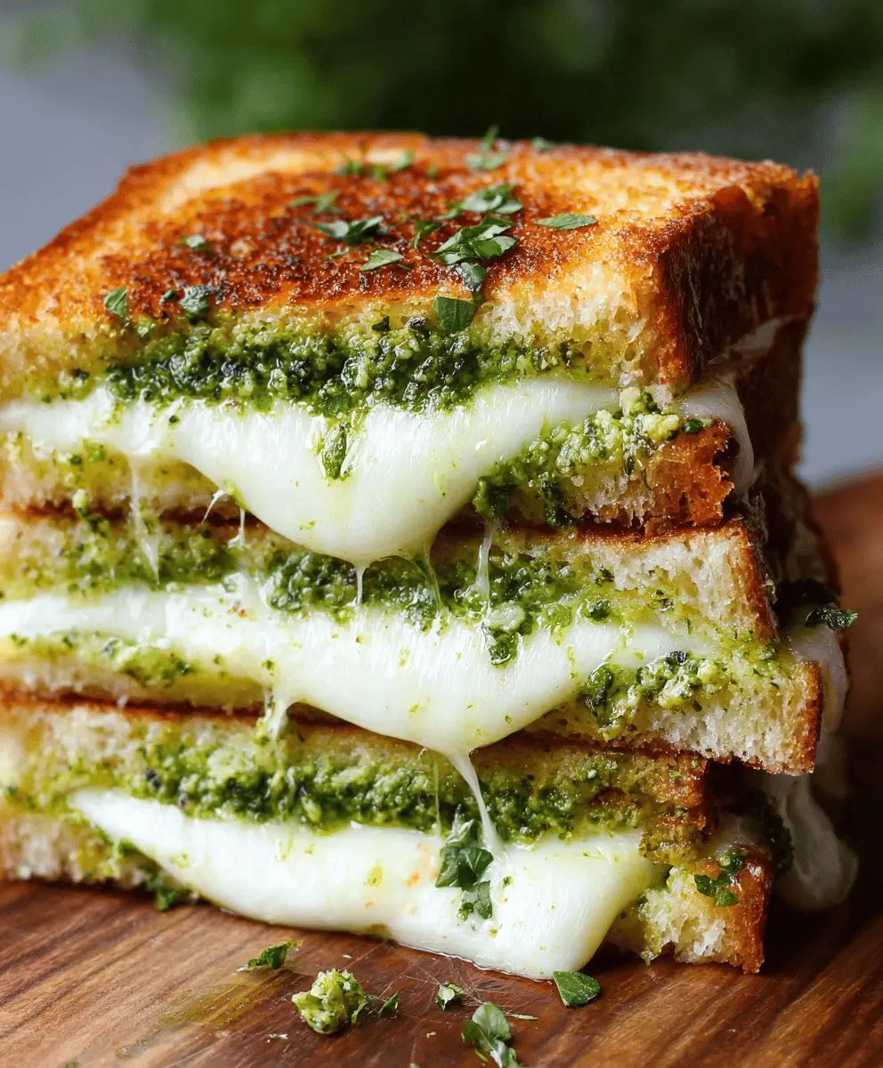 Pesto Mozzarella Grilled Cheese Recipe
