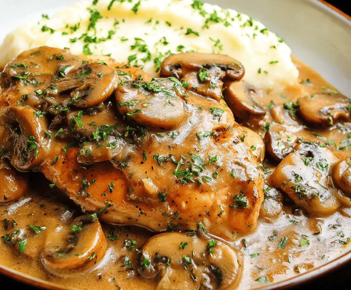 Slow Cooker Chicken Marsala