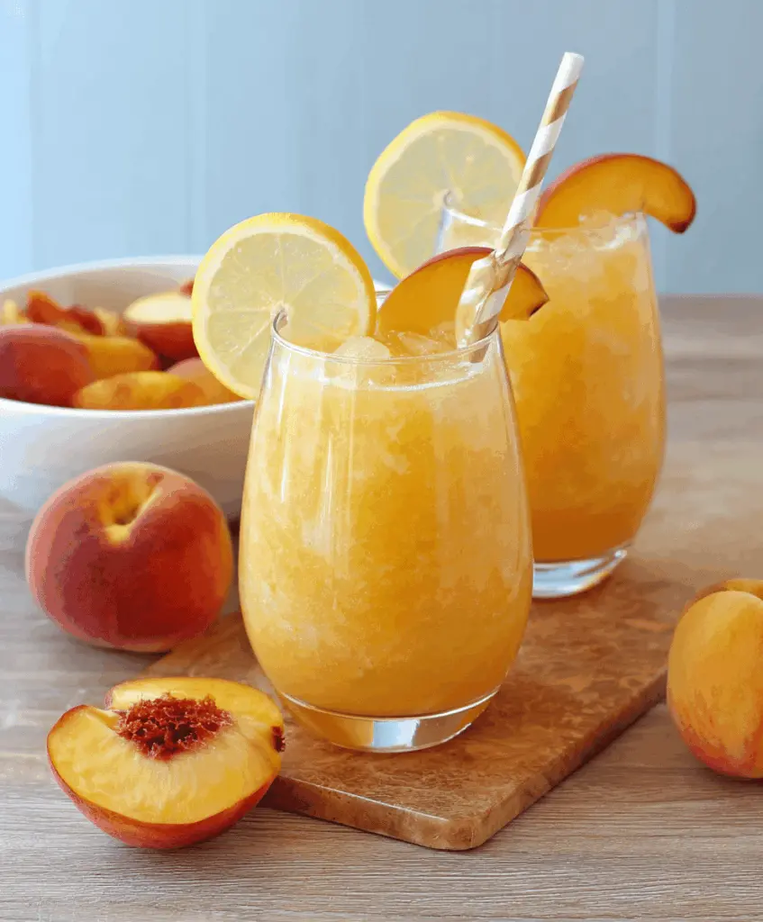 Peach Lemonade Slush Recipe