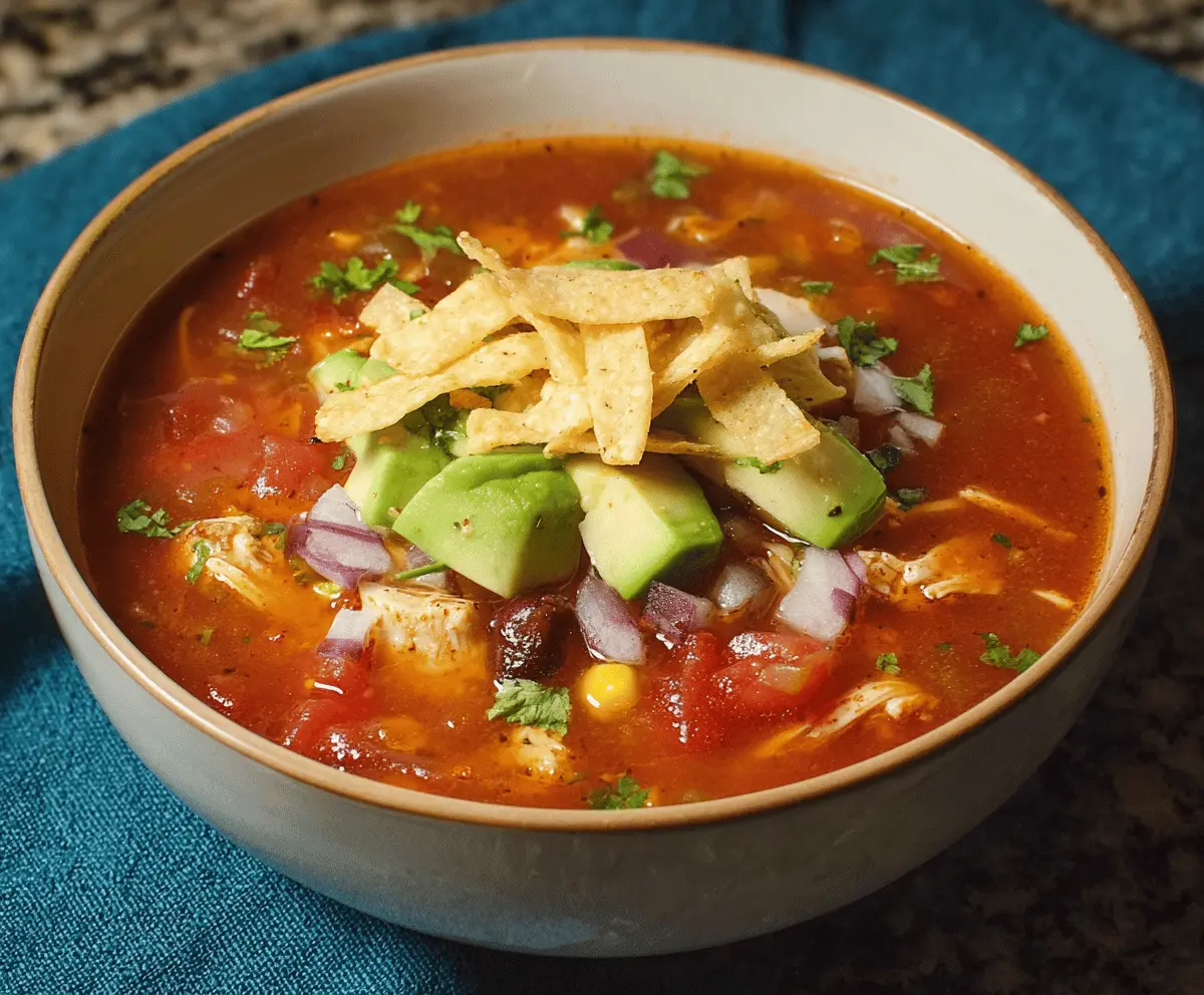 Authentic Chicken Tortilla Soup