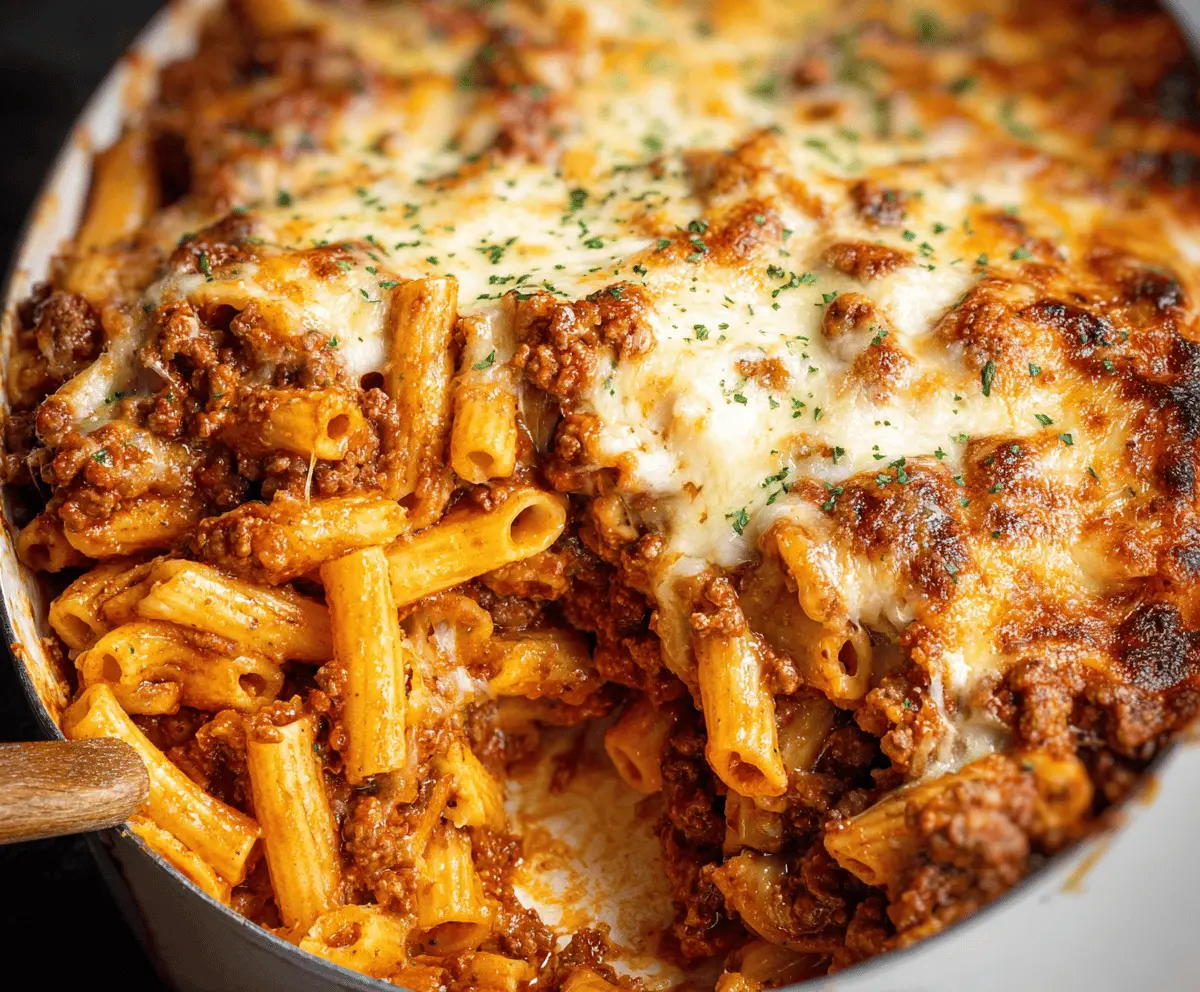 Baked Ziti with Ground Beef