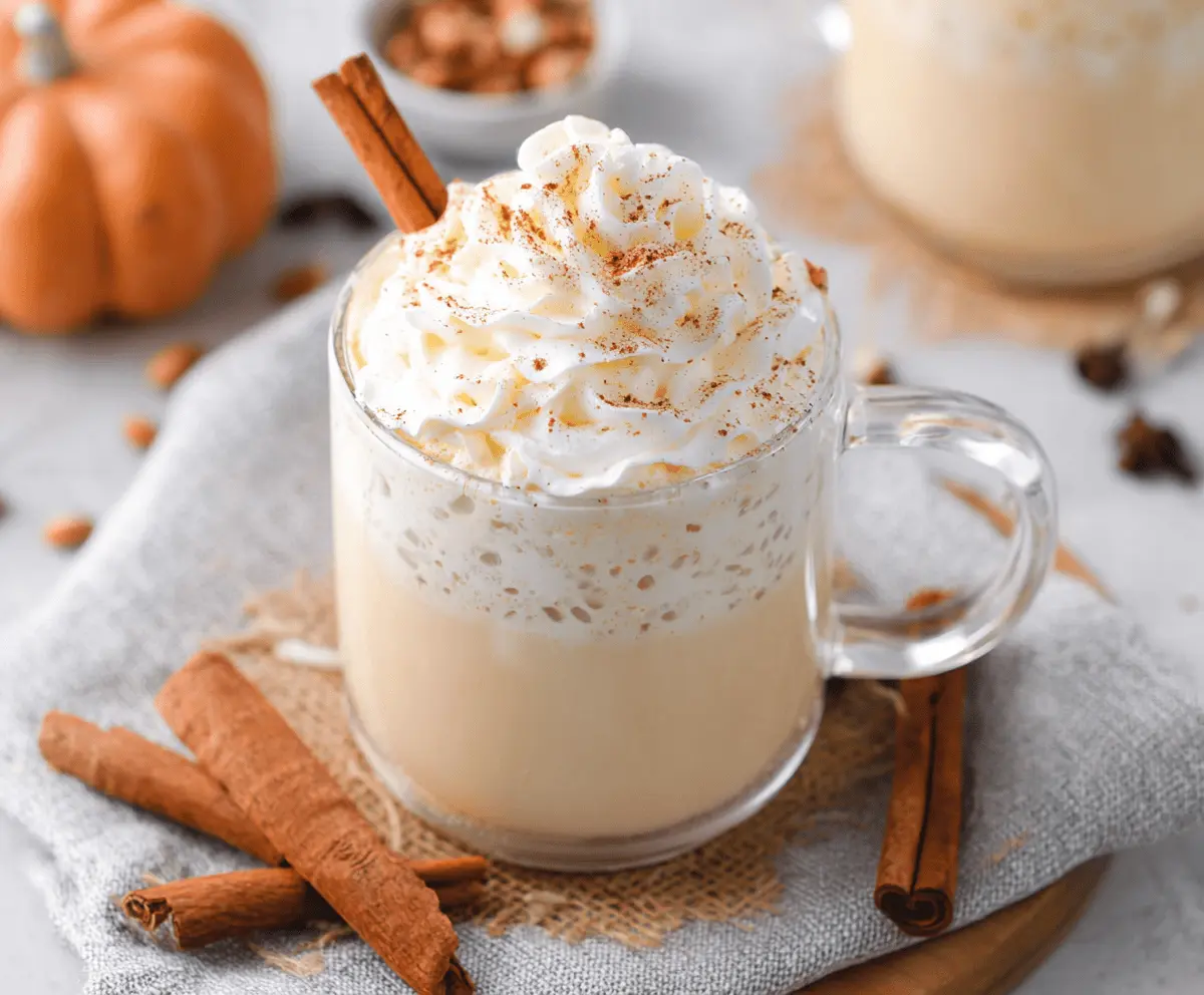 Pumpkin Spice White Hot Chocolate