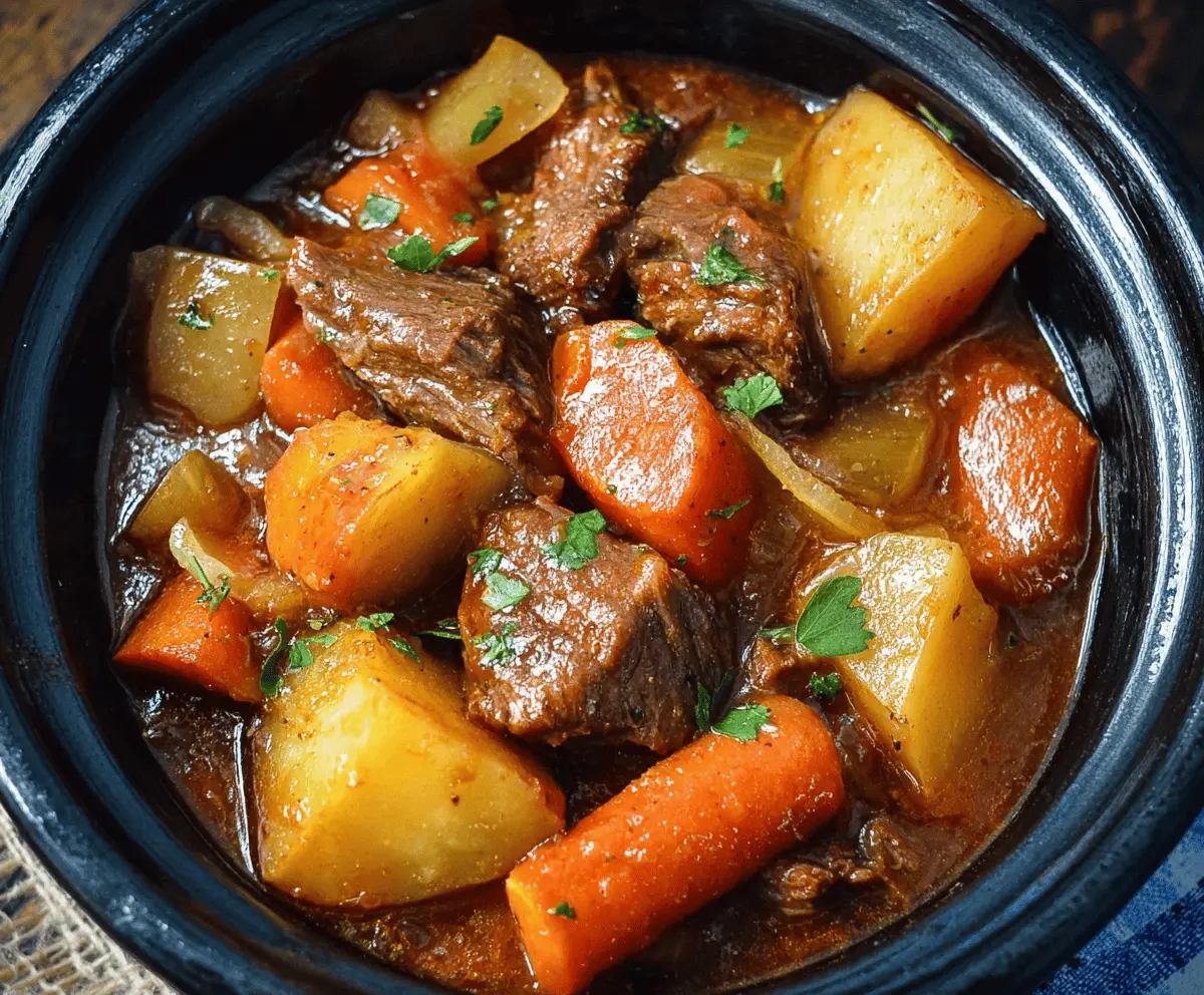 Slow Cooker Beef Stew