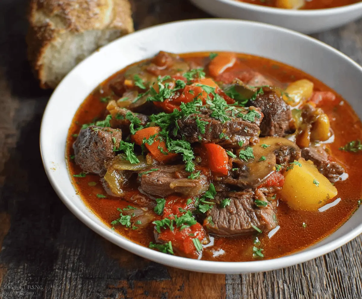 Slow Cooker Italian Beef Stew