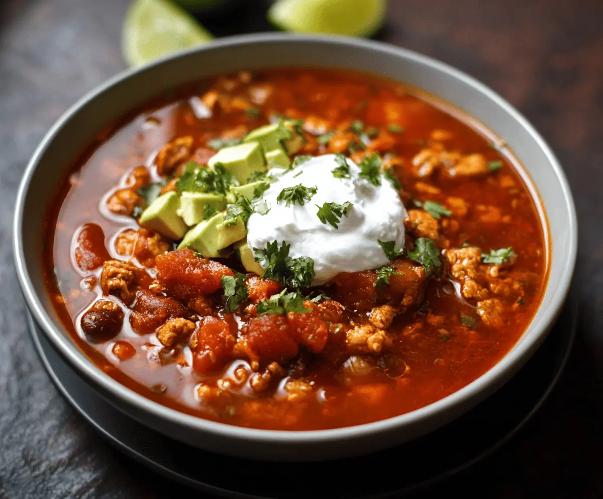 Smoky Chipotle Turkey Chili