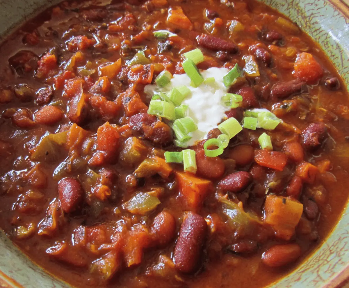 Vegetarian Three-Bean Chili