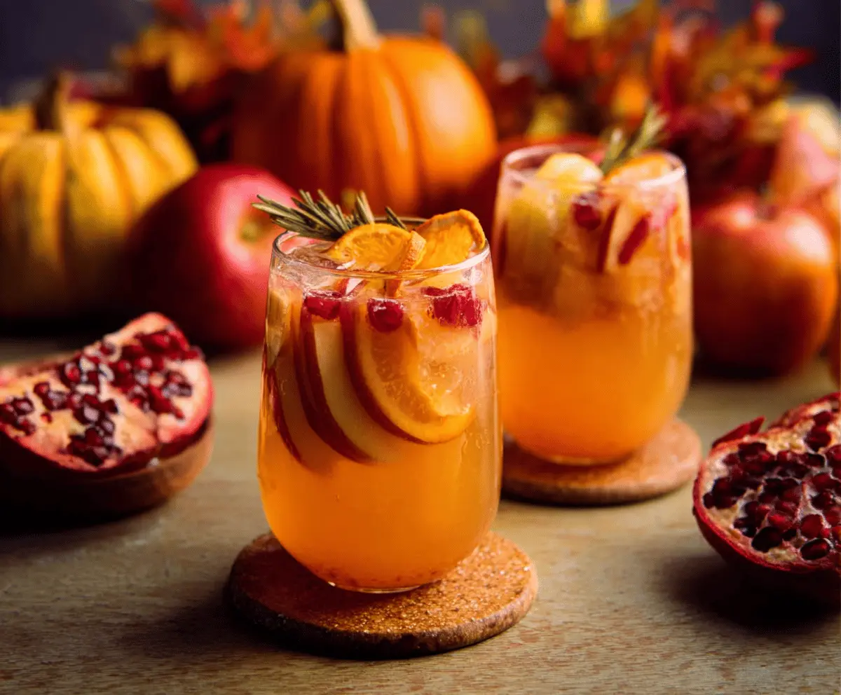 Fresh Fall Fruit Apple Cider Sangria Recipe
