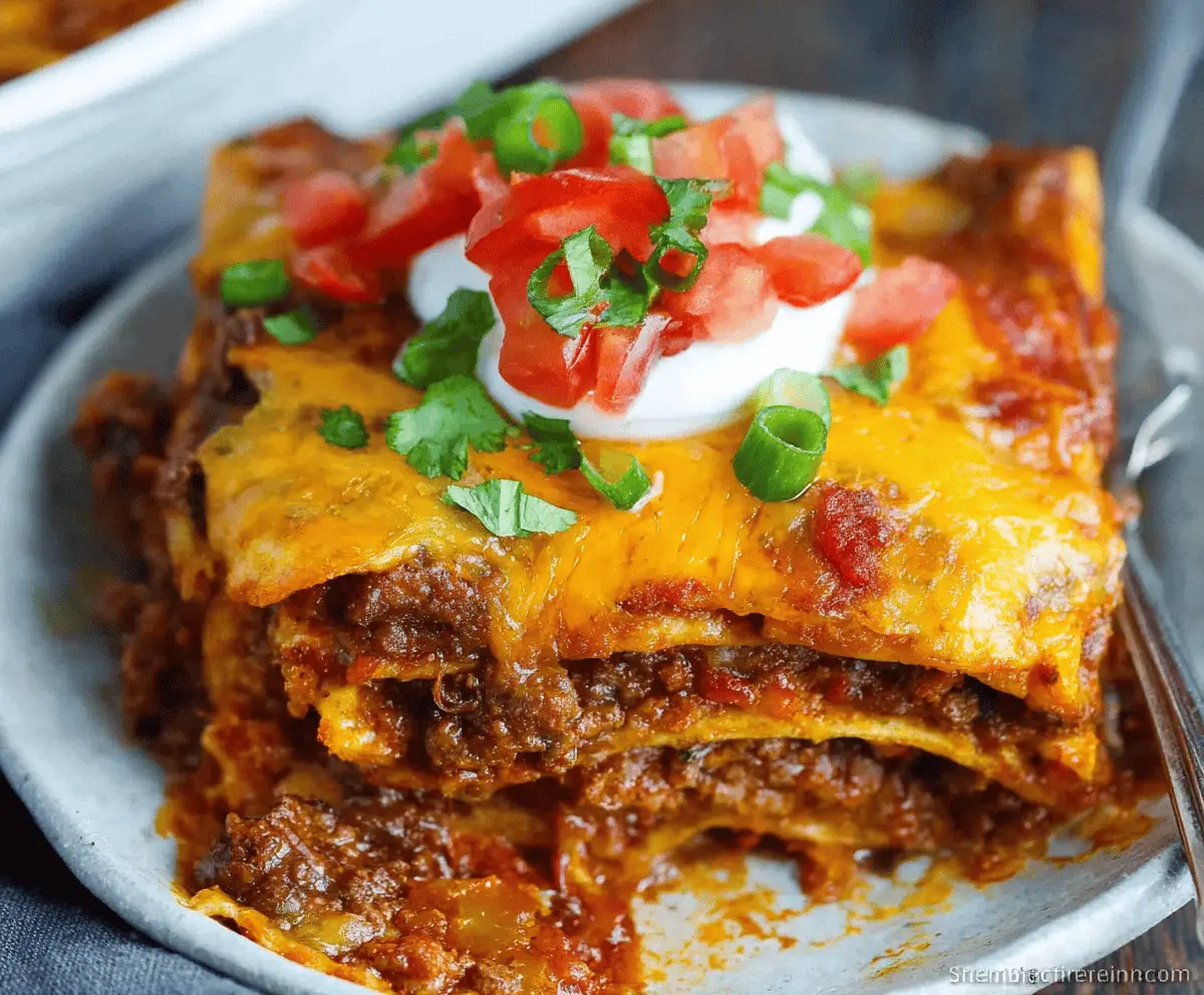 Beef Enchilada Casserole