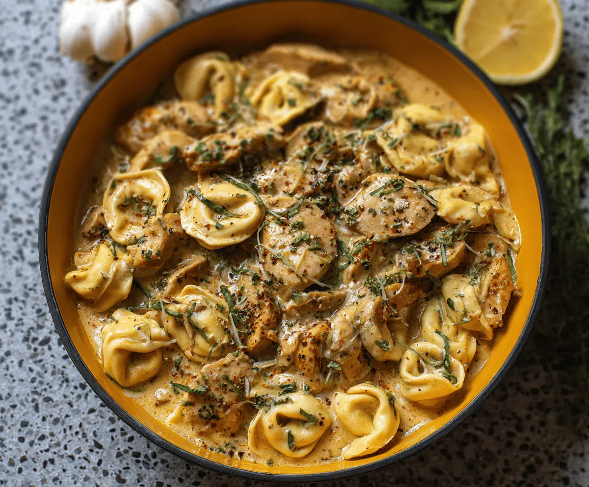 Creamy Herb Chicken Tortellini 