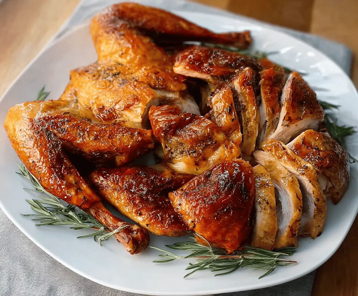 Crispy Spatchcock Turkey Recipe for Thanksgiving Dinner