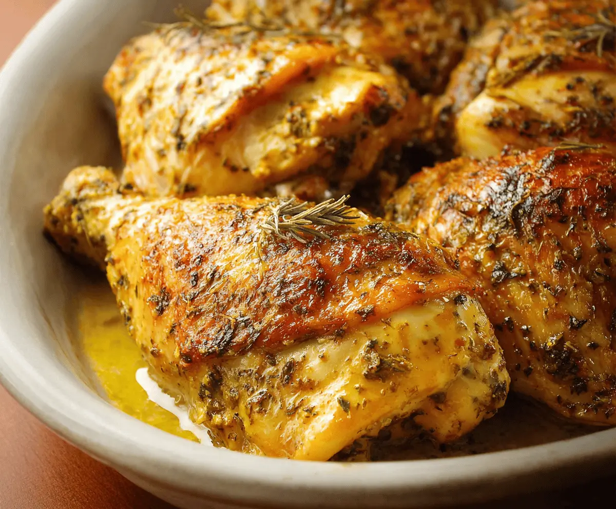 Mustard-Herb Baked Chicken