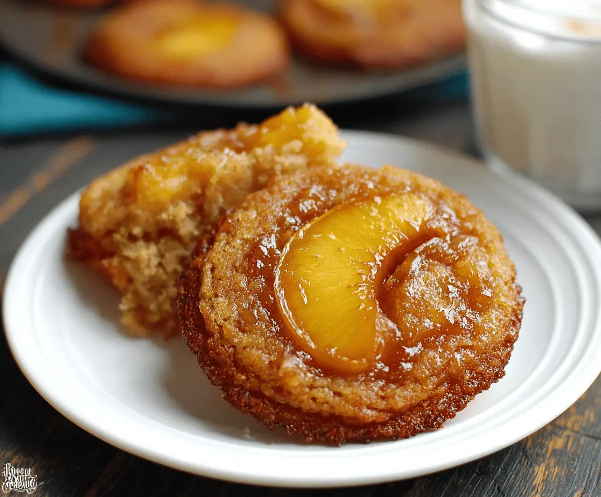 Peach Upside-Down Cookies