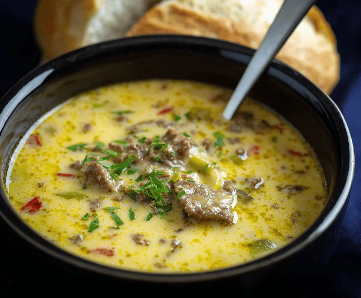 Easy Philly Cheesesteak Soup Recipe: Quick & Delicious