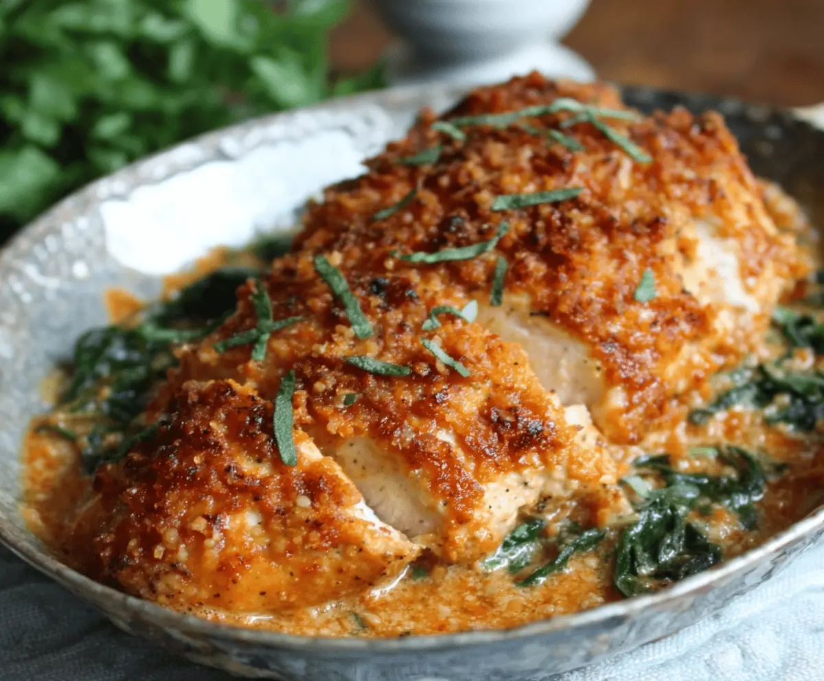 Pumpkin Parmesan Chicken Skillet