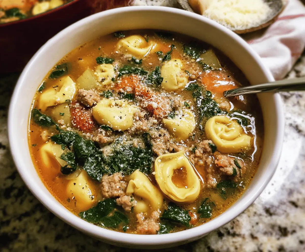 Sausage Tortellini Soup