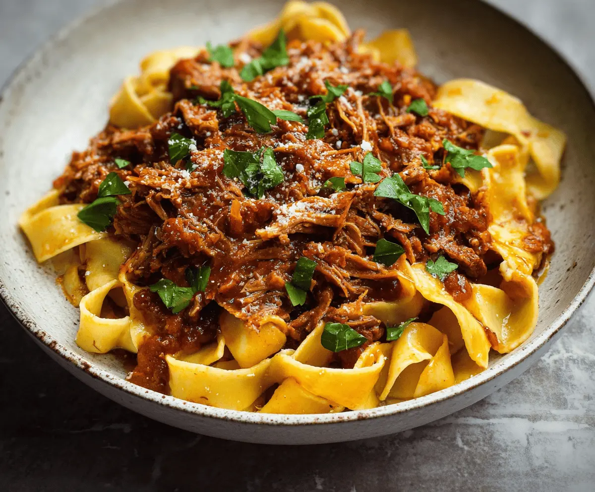 Easy Slow Cooker Pork Ragu Recipe for Tender, Flavorful Pasta