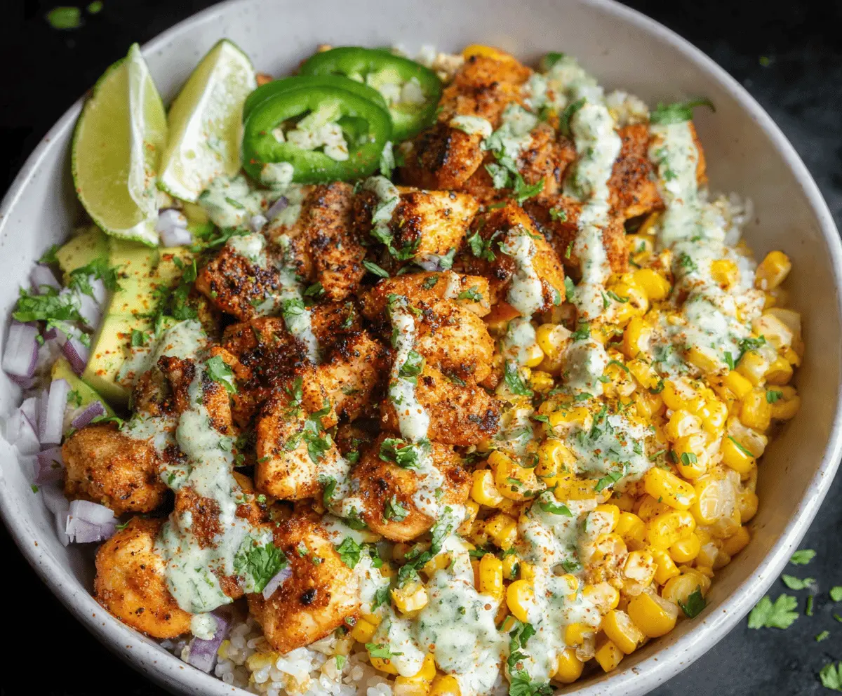 Street Corn Chicken Bowl Recipe
