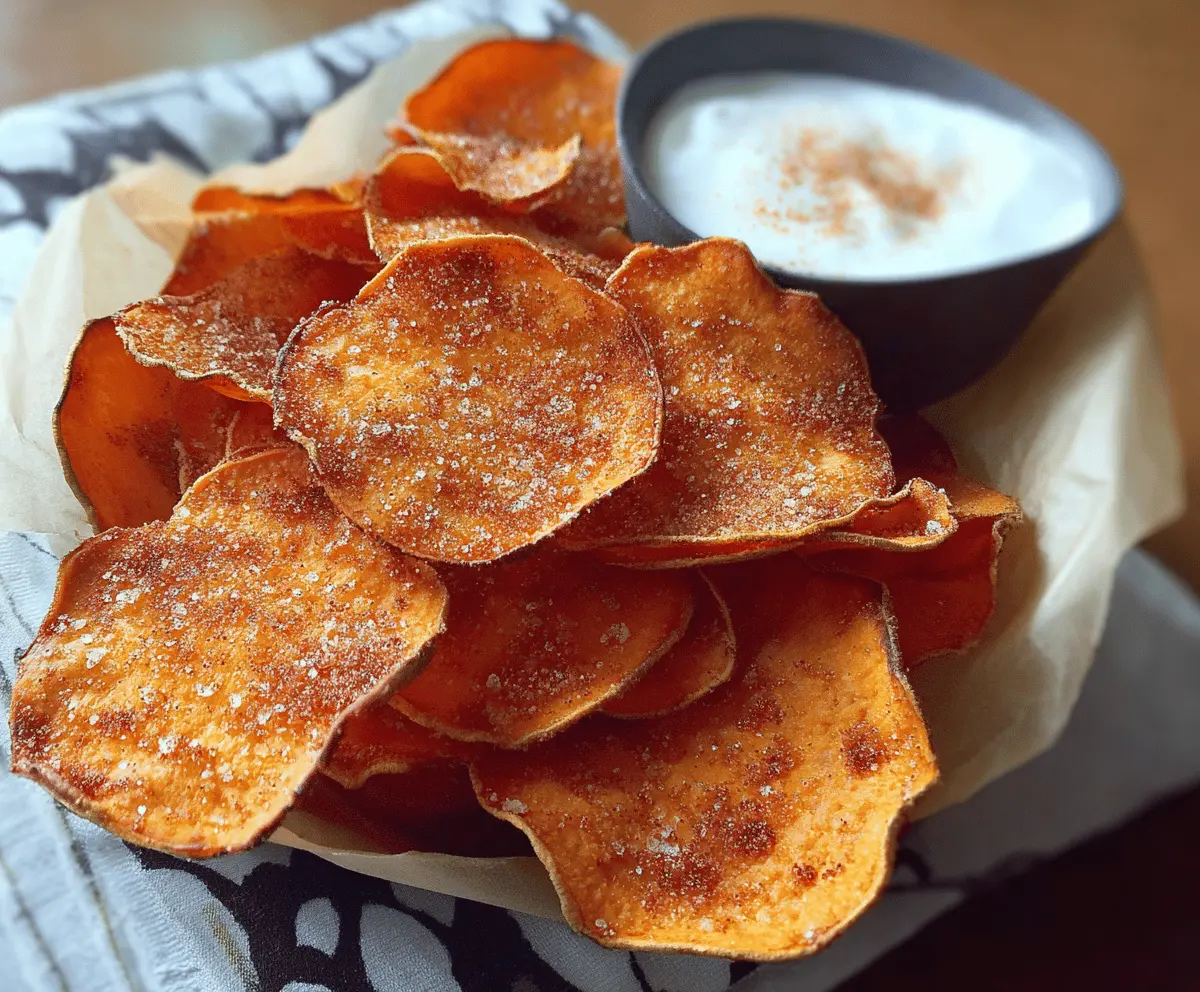 Sweet Potato Chips with Cinnamon Sugar