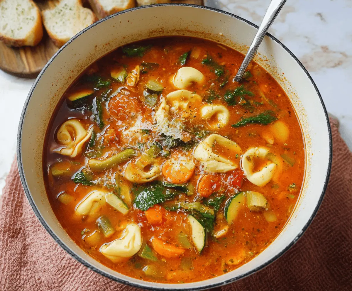 Vegetable Tortellini Soup