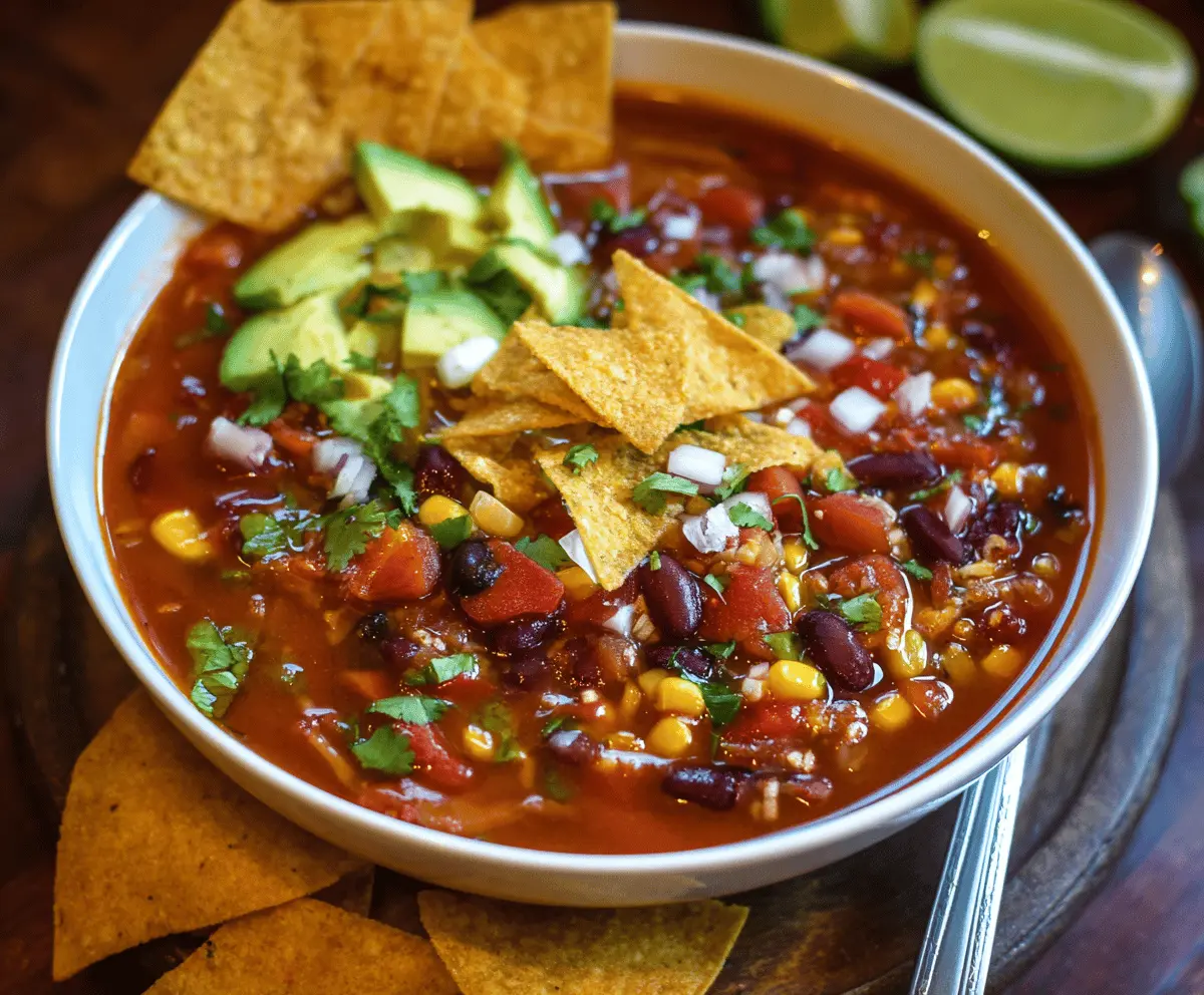 Vegetarian Taco Soup