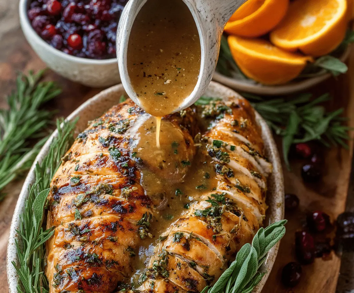 Brown Butter Herb Turkey Gravy Recipe – Easy, Flavorful Holiday Sauce