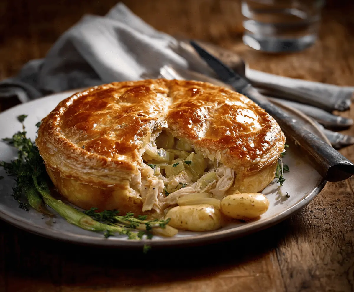 Easy Homemade Chicken and Leek Pie Recipe
