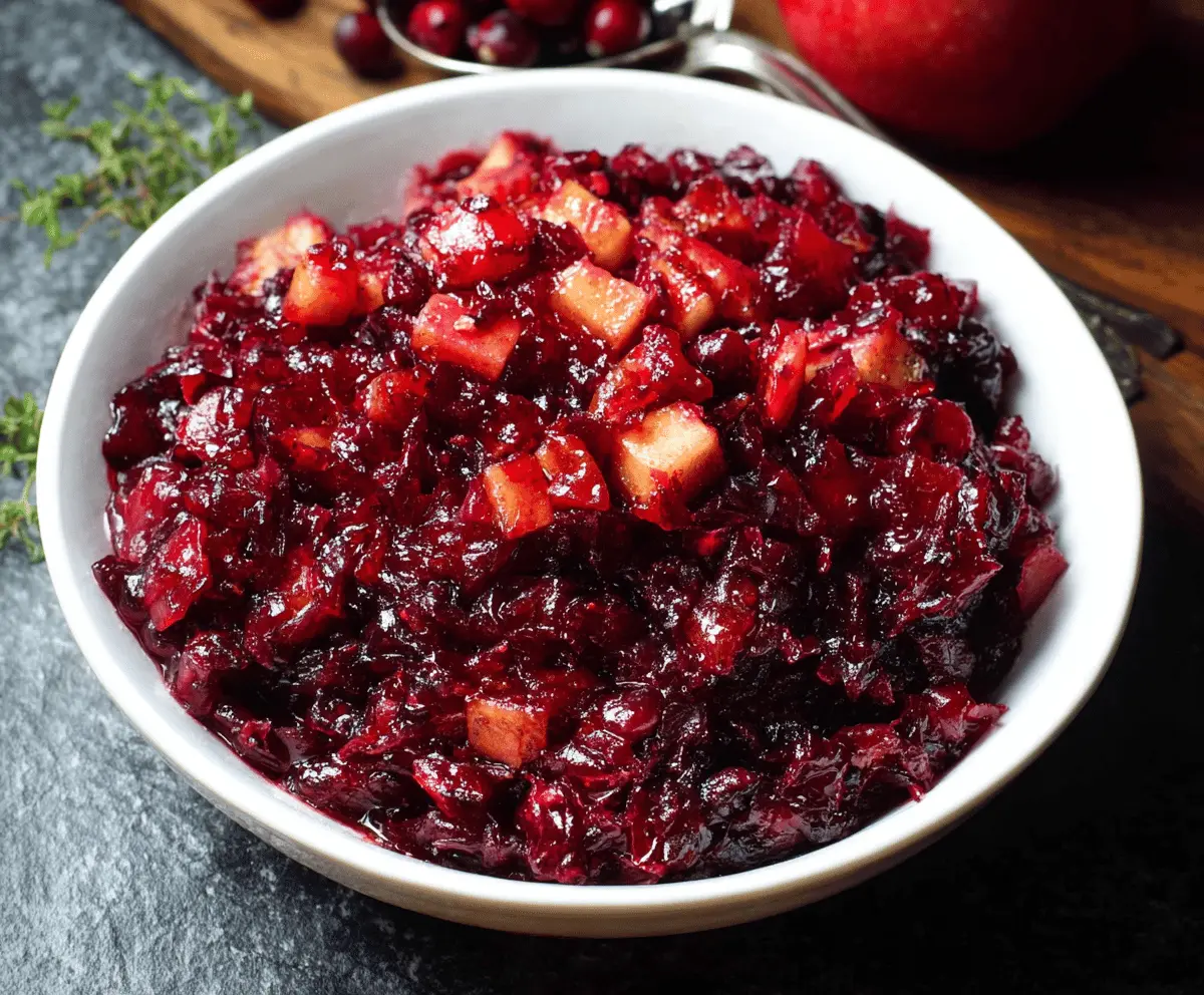 Easy Cranberry-Apple Chutney Recipe