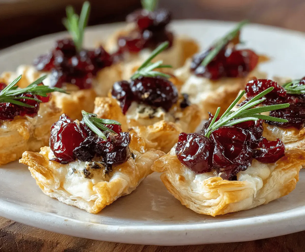 Easy Cranberry Brie Bites Recipe – Perfect Holiday Appetizers