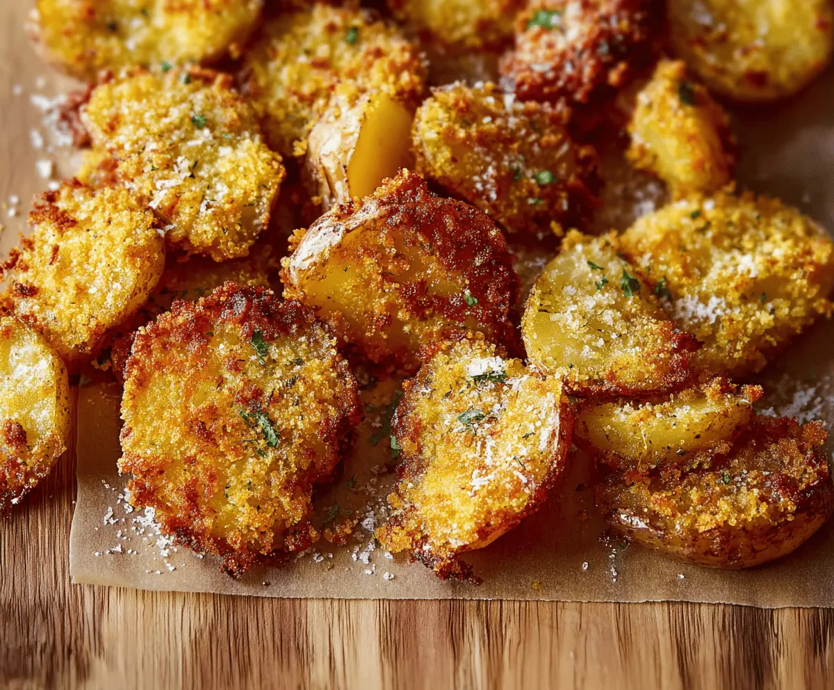 Crispy Parmesan Smashed Potatoes Recipe – Easy & Delicious Sides