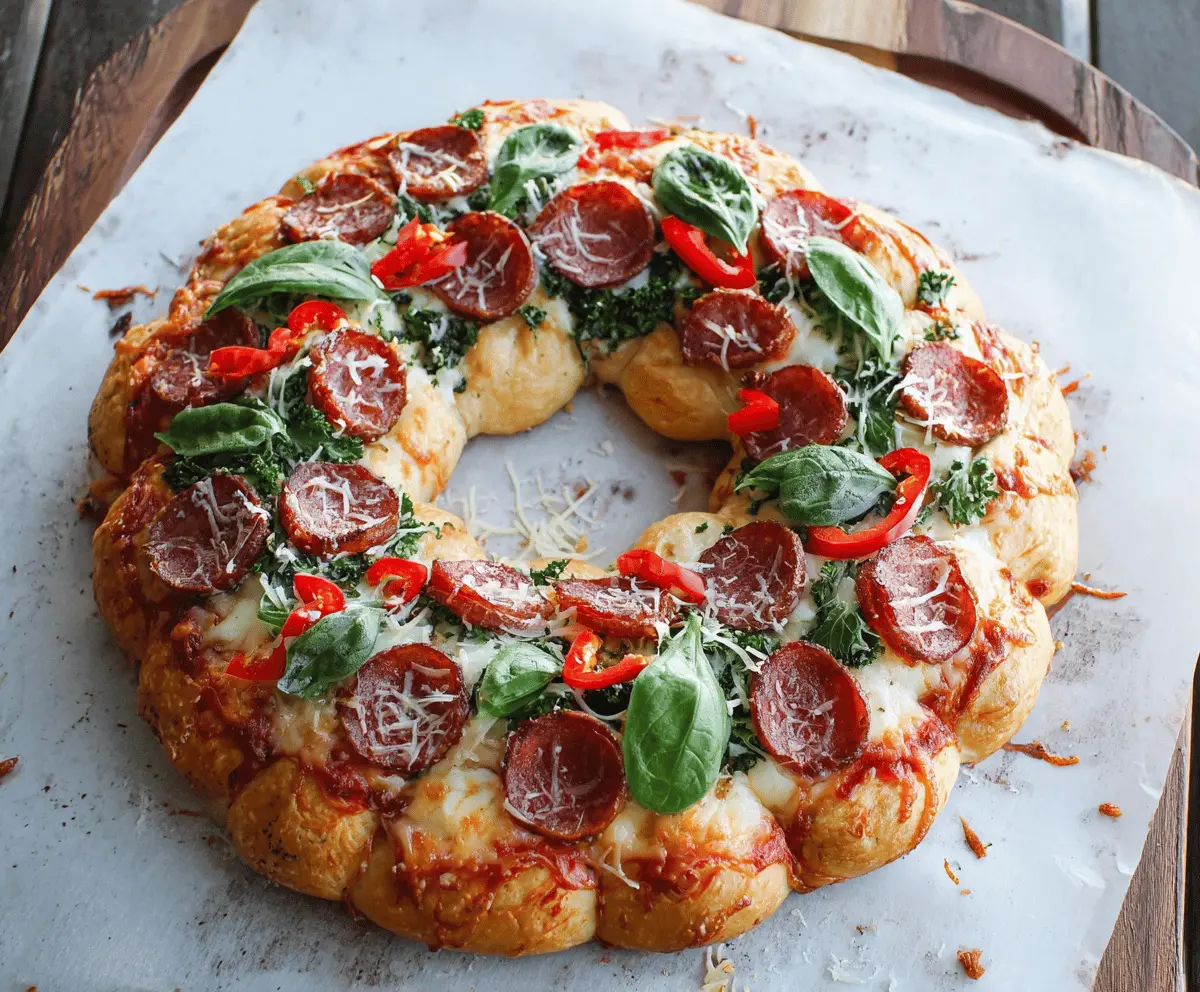 Easy Wreath Pizza Recipe
