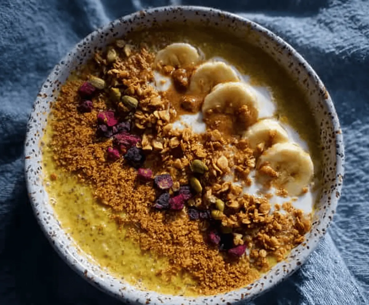 Creamy Golden Milk Chia Breakfast Bowl Recipe