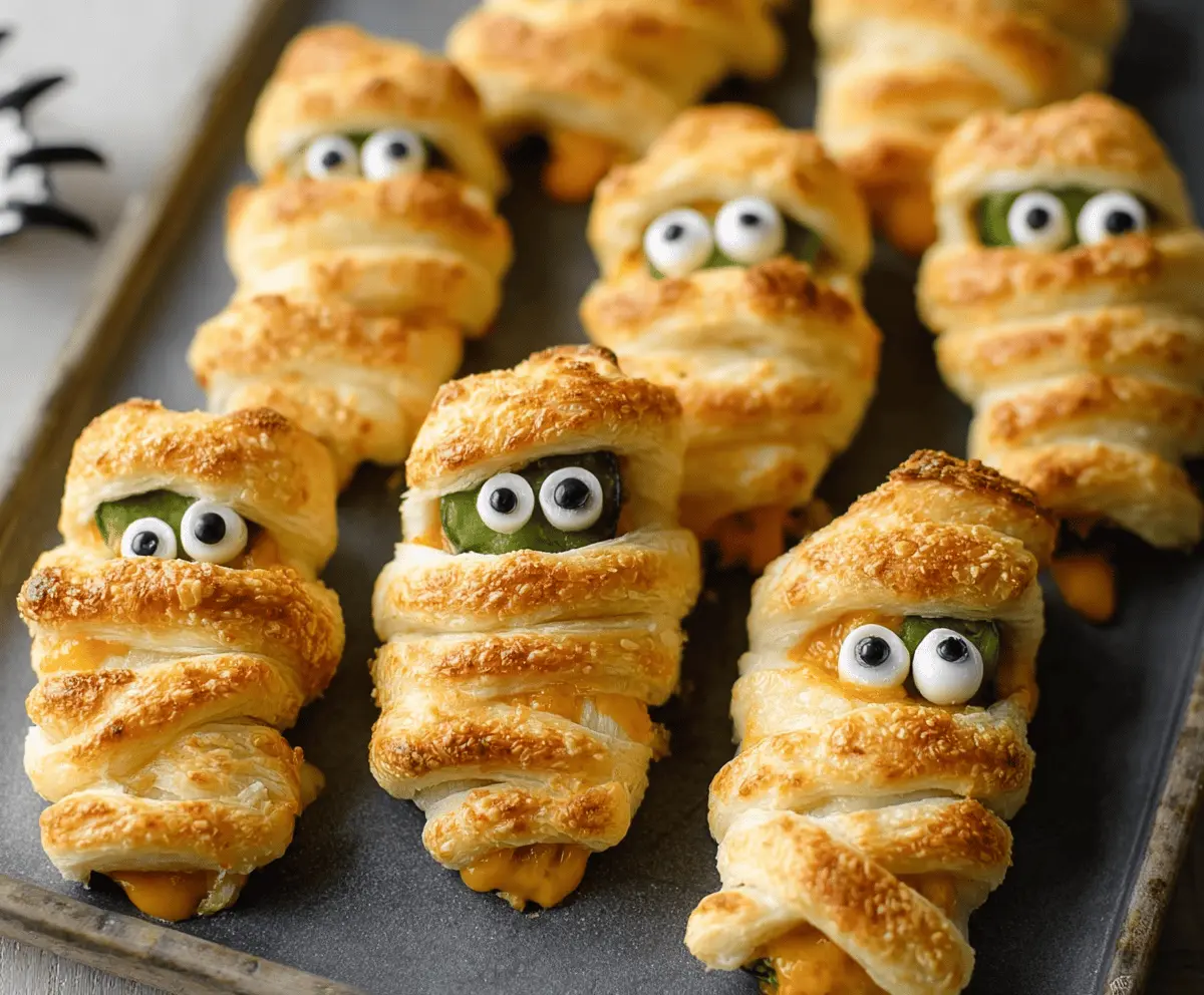 Spooky Halloween Jalapeño Popper Mummies Recipe