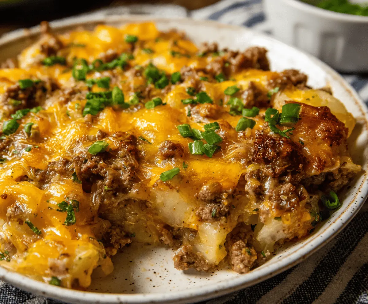 Easy Hobo Casserole with Ground Beef Recipe