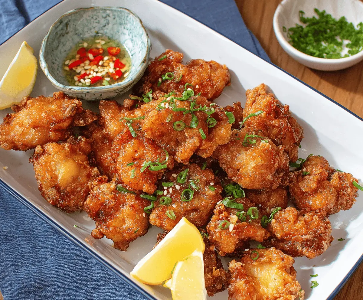 Crispy Karaage Chicken Japanese Fried Chicken Recipe