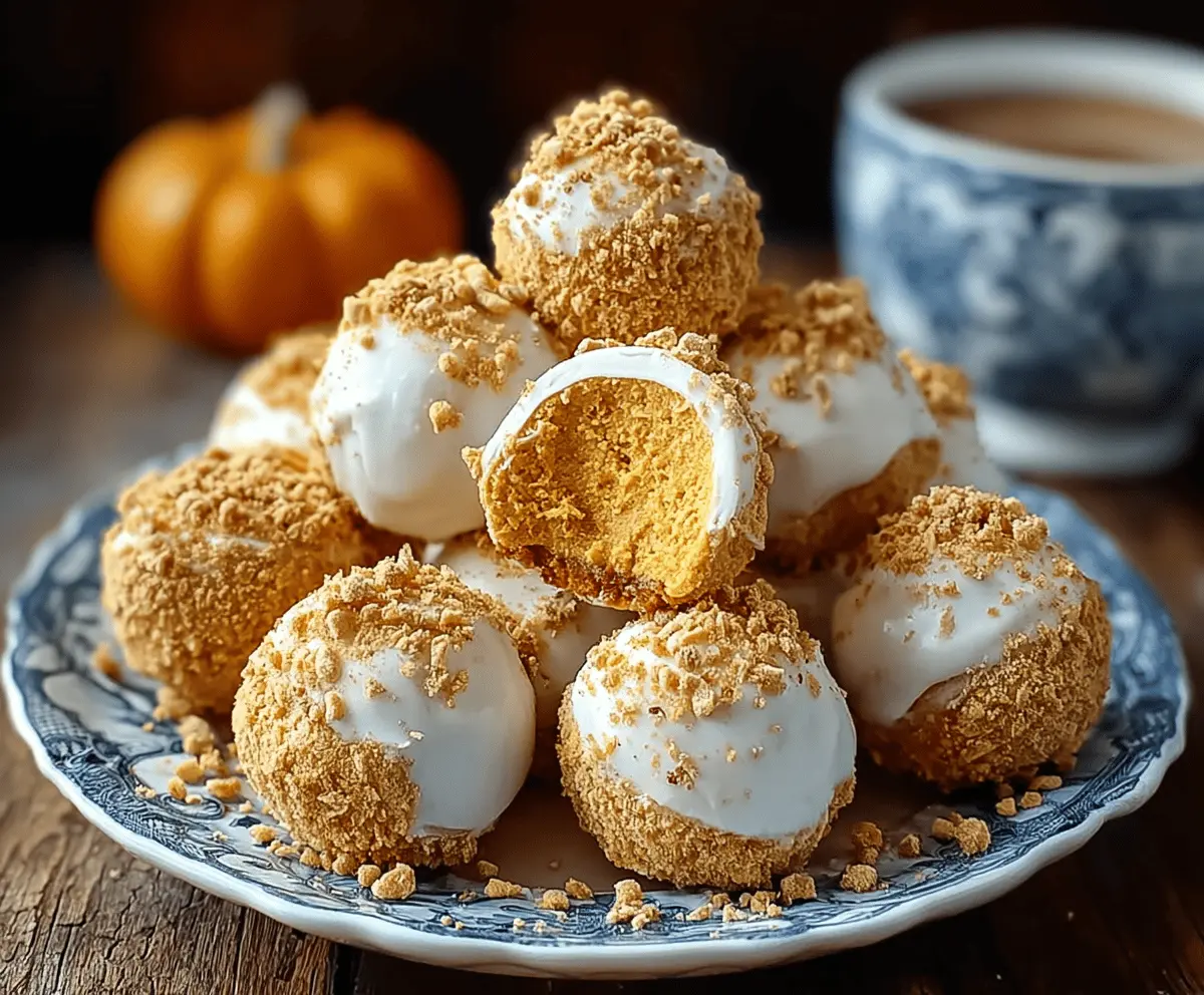 No Bake Pumpkin Cheesecake Balls – Easy Fall Dessert Recipe
