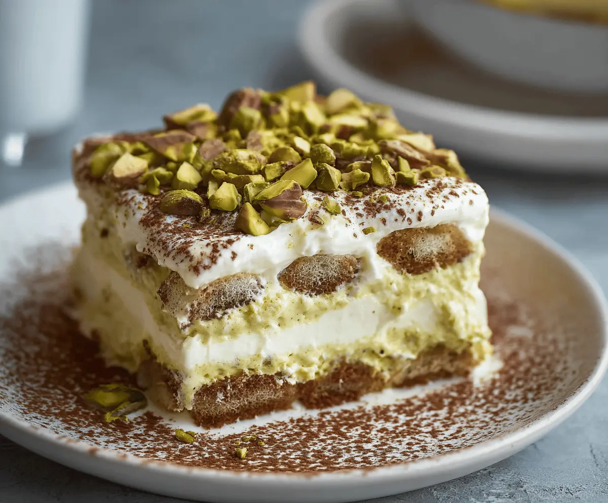 Easy Pistachio Tiramisu Recipe – Creamy & Delicious