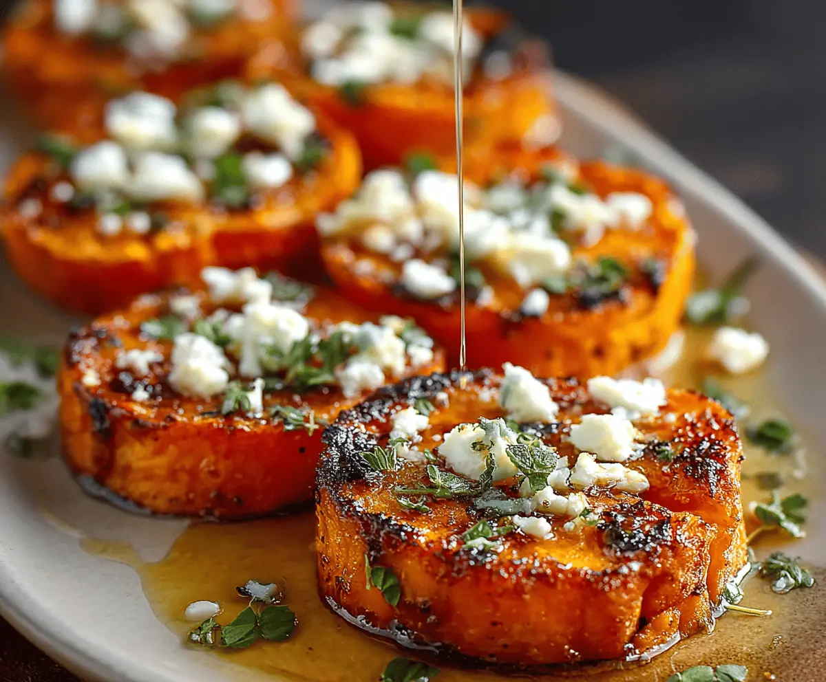 Roasted Sweet Potato Rounds with Honey and Feta – Easy and Delicious Recipe